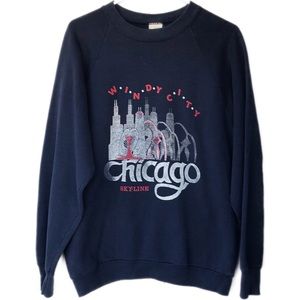 Vintage Chicago raglan crewneck